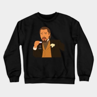 dicaprio laugh meme Crewneck Sweatshirt